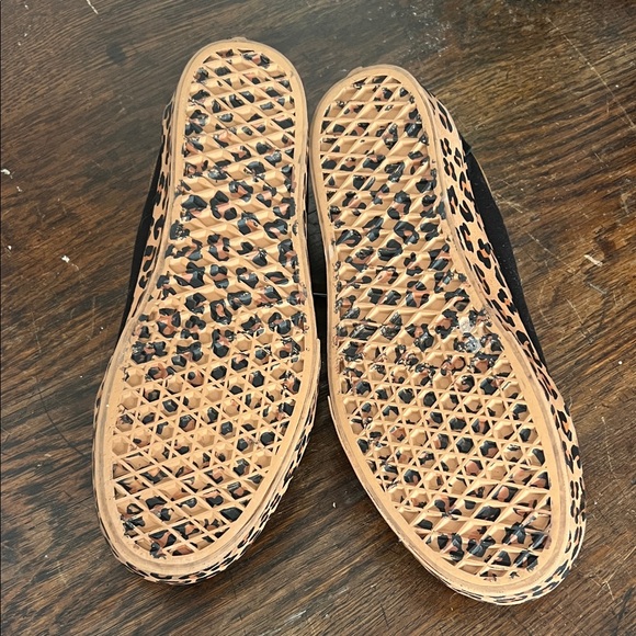 Vans Black and Leopard Women's Sneakers - Picture 6 of 6